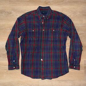 Vintage Ralph Lauren RL Work Shirt Plaid Button Up